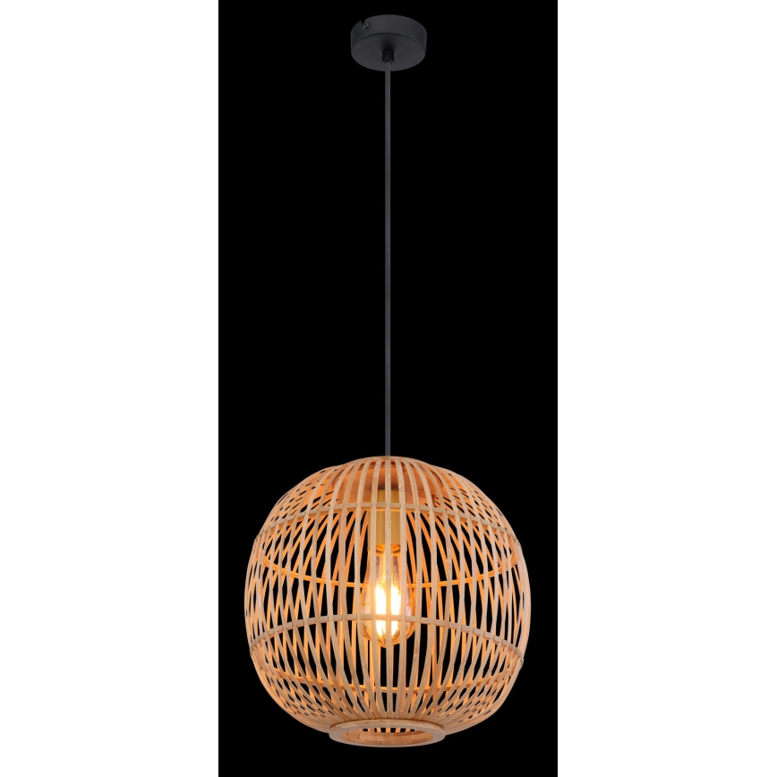 Globo - Lustr na lanku 1xE27/60W/230V bambus