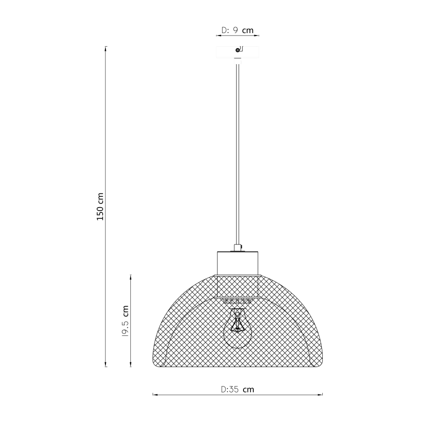 Globo - Lustr na lanku 1xE27/60W/230V