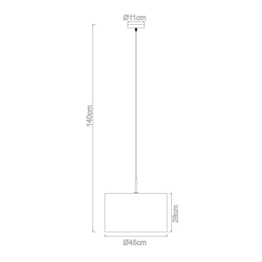 Globo - Lustr na lanku 1xE27/60W/230V