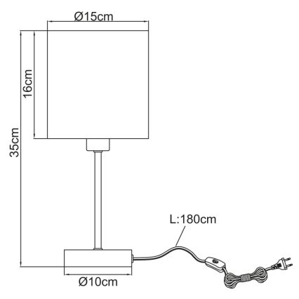 Globo - Stolní lampa 1xE14/25W/230V