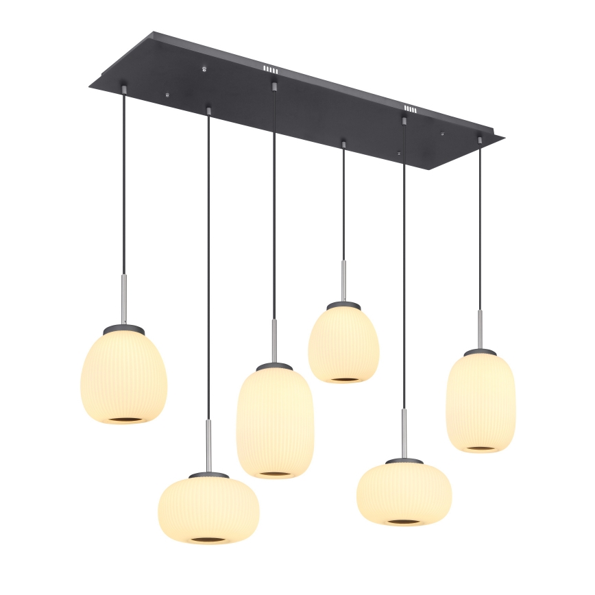 Globo - LED Lustr na lanku 6xLED/13,3W/230V