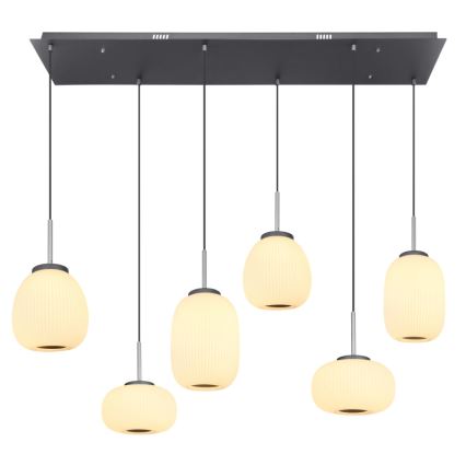 Globo - LED Lustr na lanku 6xLED/13,3W/230V