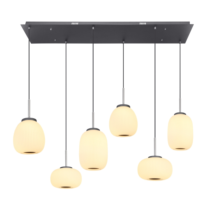 Globo - LED Lustr na lanku 6xLED/13,3W/230V