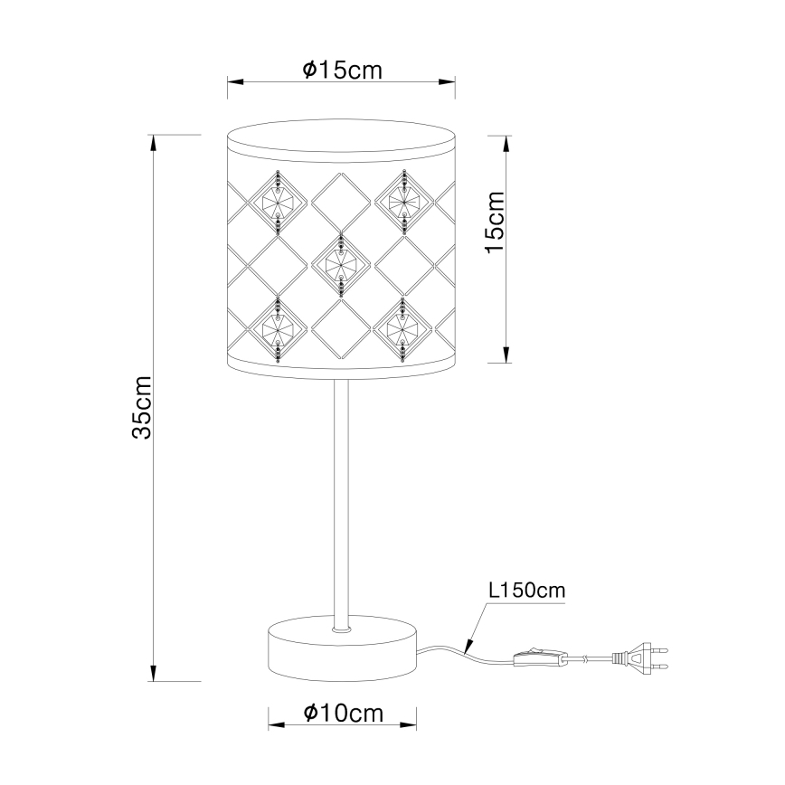 Globo - Stolní lampa 1xE14/40W/230V