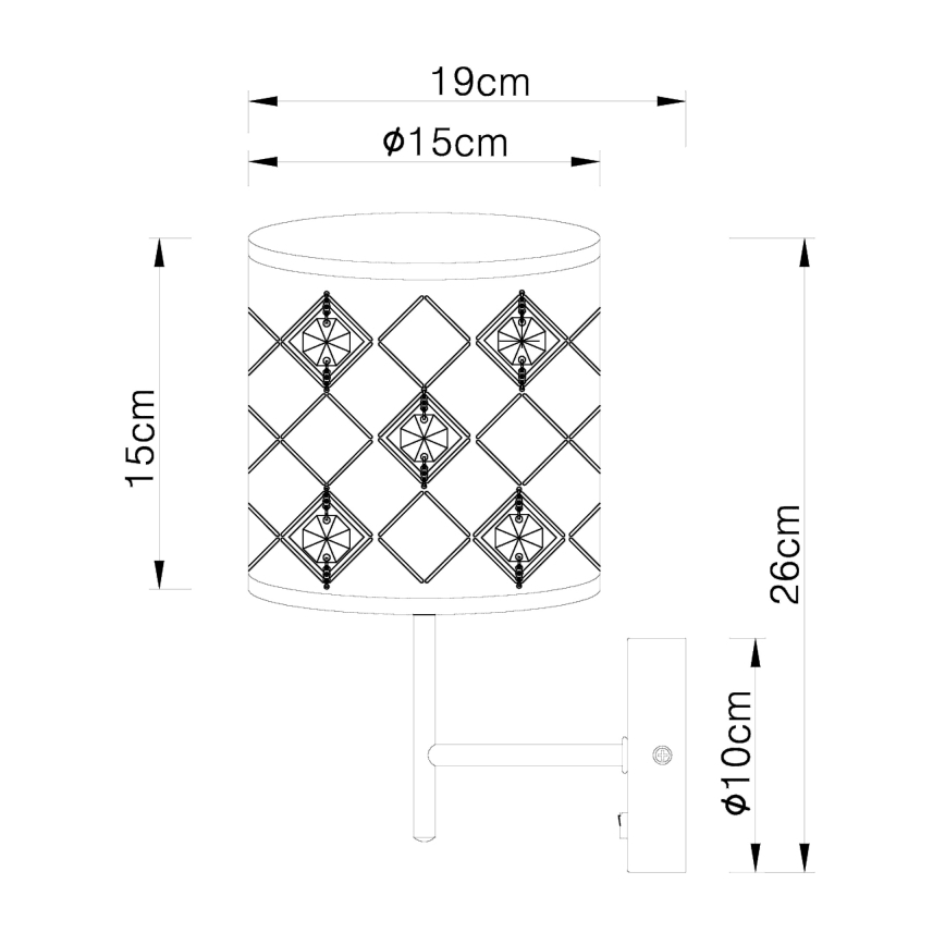 Globo - Nástěnné svítidlo 1xE14/40W/230V