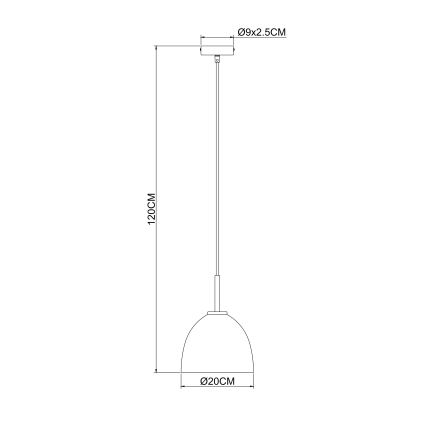 Globo - Lustr na lanku 1xE27/60W/230V