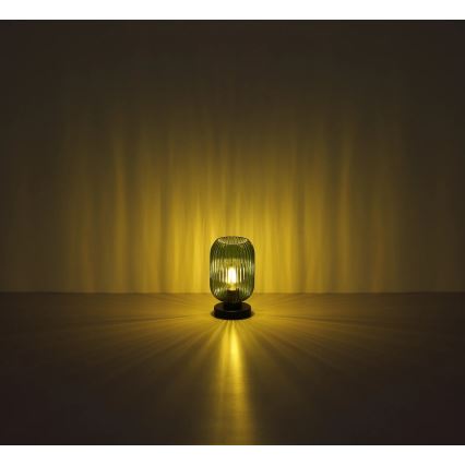 Globo - Stolní lampa 1xE27/40W/230V zelená