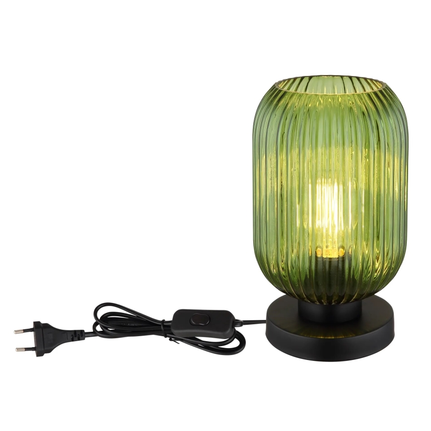 Globo - Stolní lampa 1xE27/40W/230V zelená