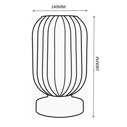 Globo - Stolní lampa 1xE27/40W/230V zelená
