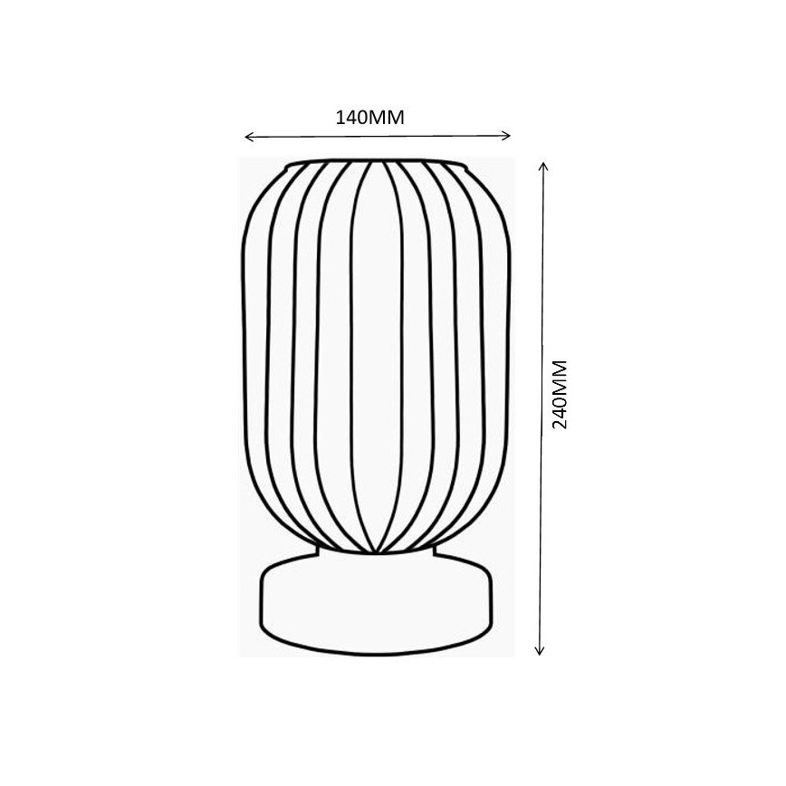 Globo - Stolní lampa 1xE27/40W/230V zelená