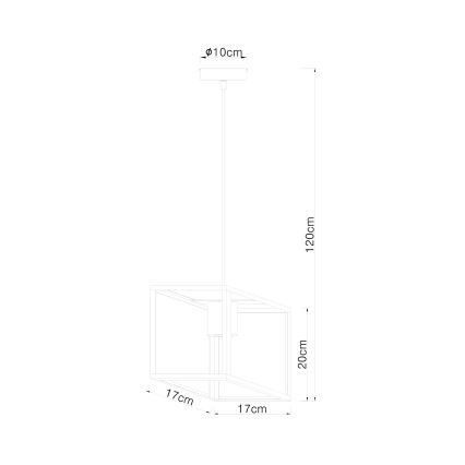 Globo - Lustr na lanku 1xE27/60W/230V