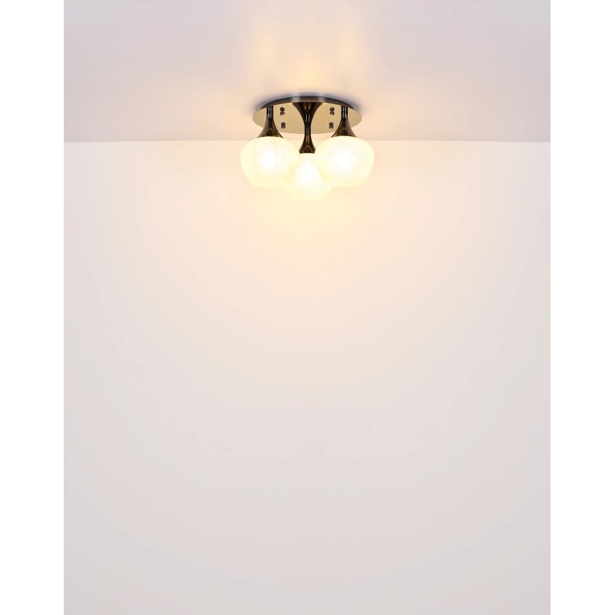 Globo - Přisazený lustr 3xE27/40W/230V antracit