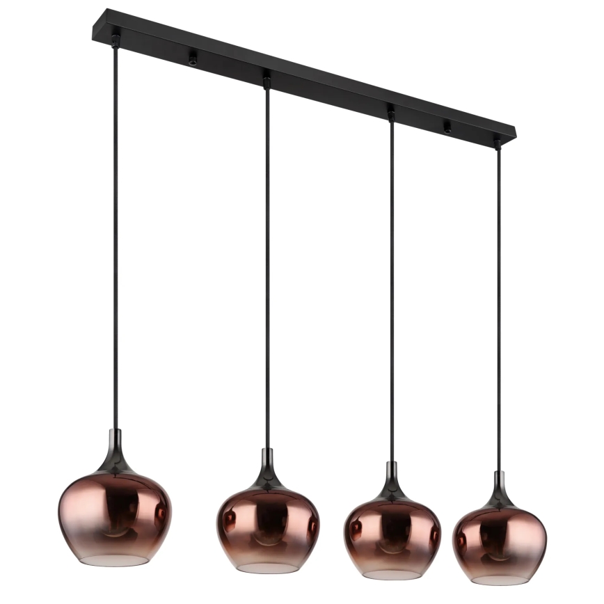 Globo - Lustr na lanku 4xE27/40W/230V měděná