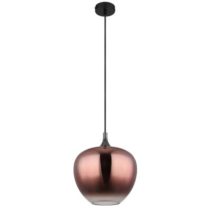 Globo - Lustr na lanku 1xE27/60W/230V pr. 29 cm měděná