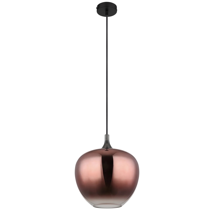 Globo - Lustr na lanku 1xE27/60W/230V pr. 29 cm měděná