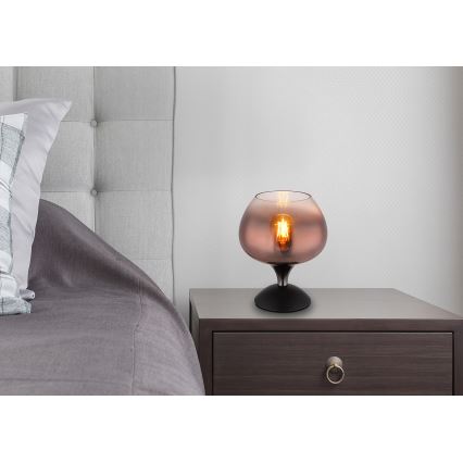 Globo - Stolní lampa 1xE27/40W/230V měděná