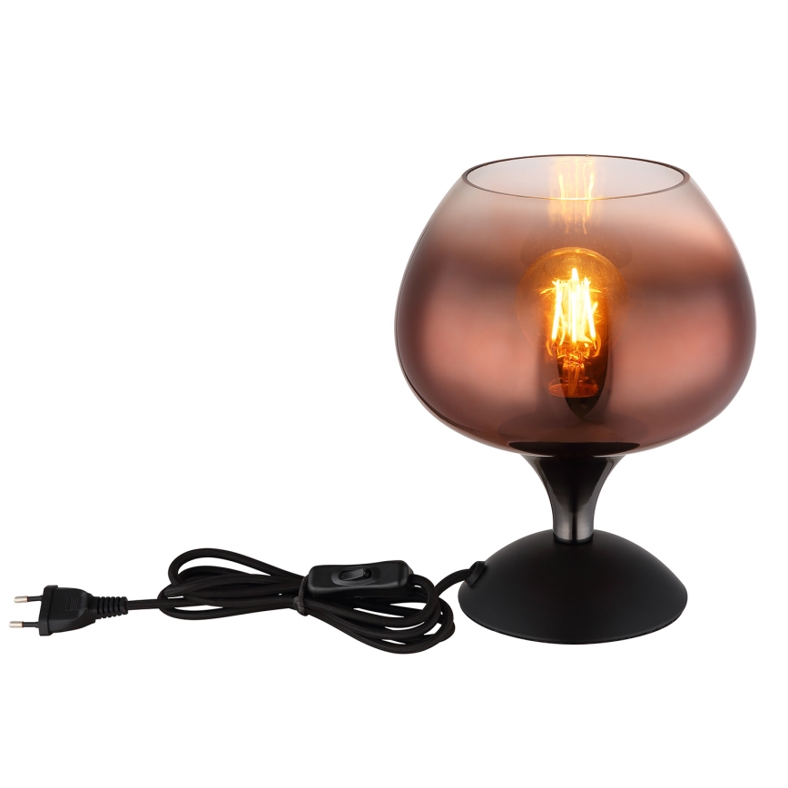 Globo - Stolní lampa 1xE27/40W/230V měděná