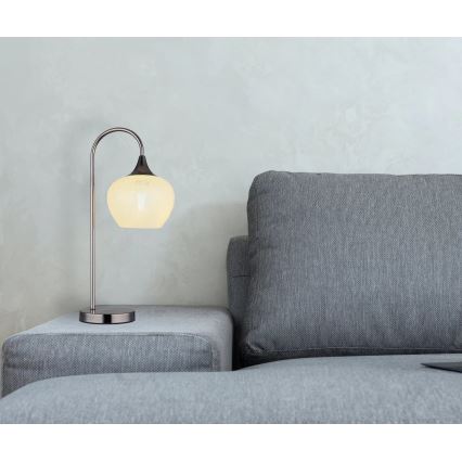 Globo - Stolní lampa 1xE27/40W/230V bílá/antracit
