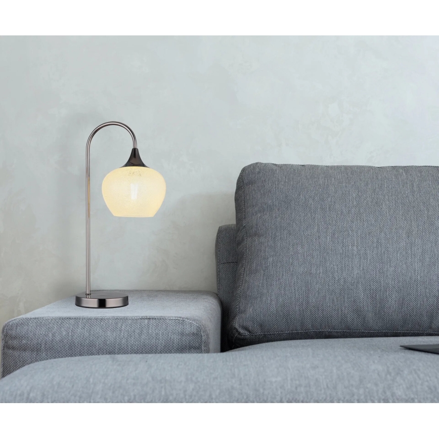 Globo - Stolní lampa 1xE27/40W/230V bílá/antracit