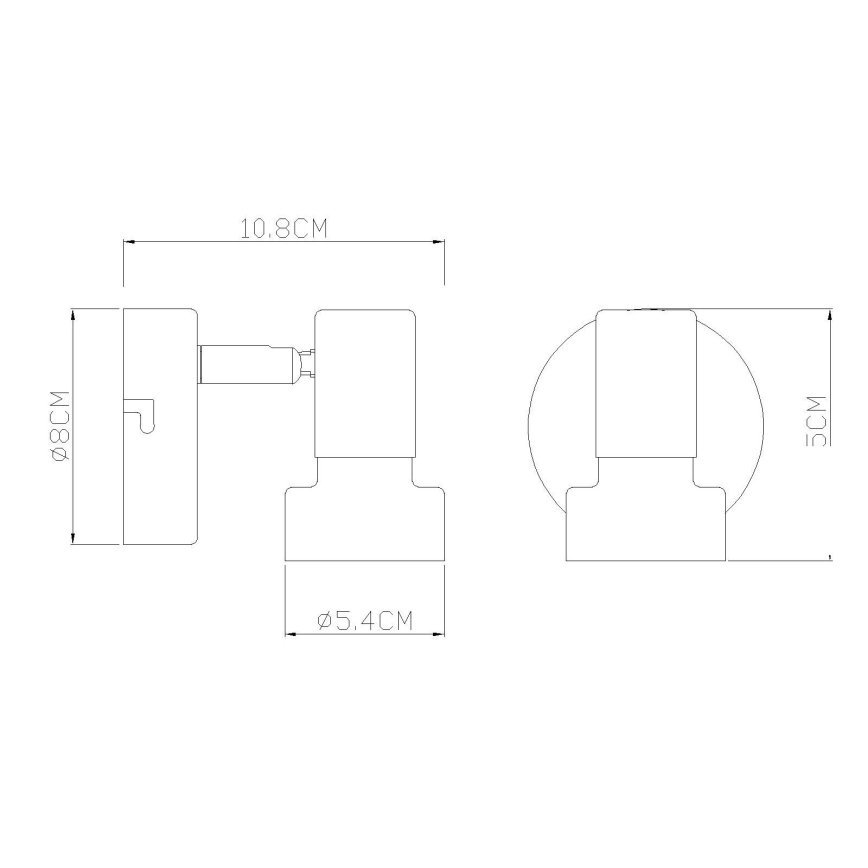 Globo - Stolní lampa 1xE27/40W/230V bílá/antracit