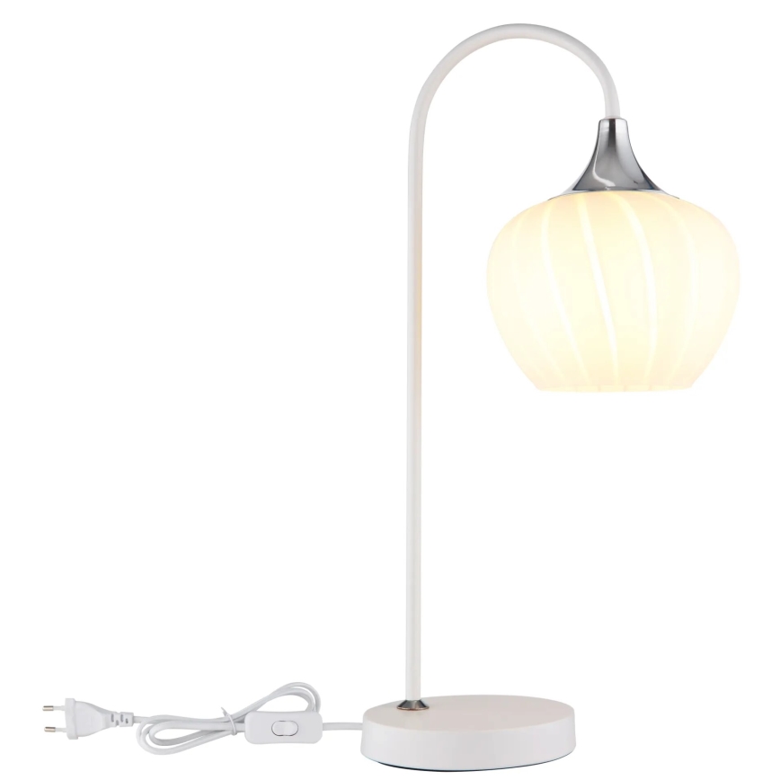 Globo - Stolní lampa 1xE27/40W/230V bílá