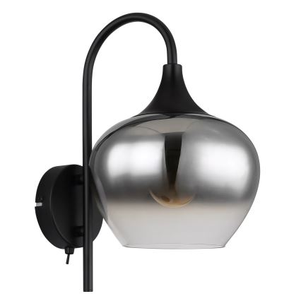 Globo - Nástěnná lampa 1xE27/40W/230V černá