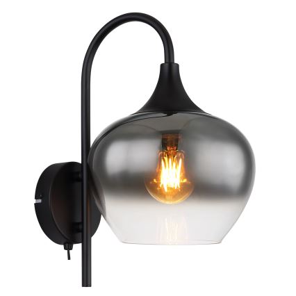 Globo - Nástěnná lampa 1xE27/40W/230V černá