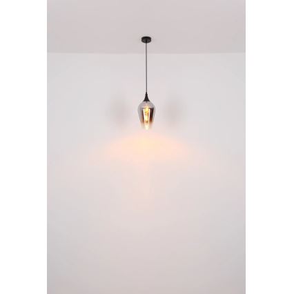 Globo - Lustr na lanku 1xE27/60W/230V pr. 18 cm měděná