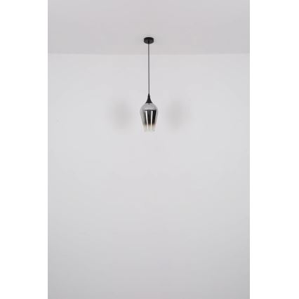Globo - Lustr na lanku 1xE27/60W/230V pr. 18 cm měděná