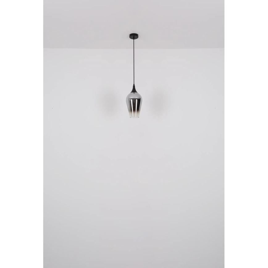 Globo - Lustr na lanku 1xE27/60W/230V pr. 18 cm měděná