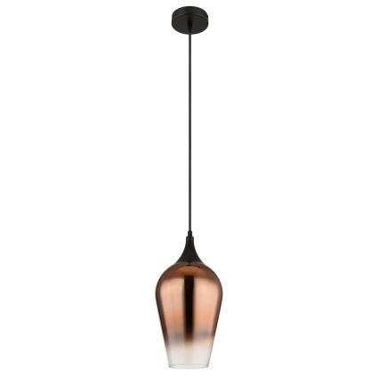 Globo - Lustr na lanku 1xE27/60W/230V pr. 18 cm měděná
