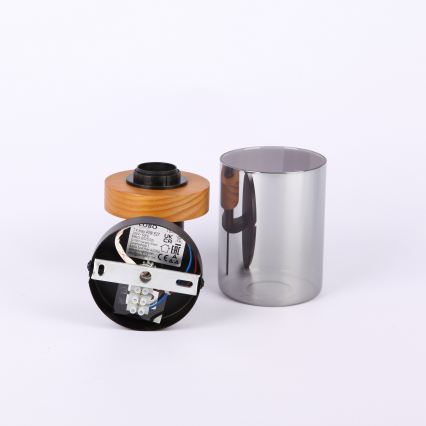 Globo - Nástěnná lampa 1xE27/40W/230V kov/dřevo