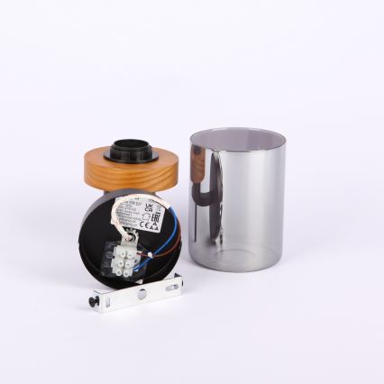 Globo - Nástěnná lampa 1xE27/40W/230V kov/dřevo