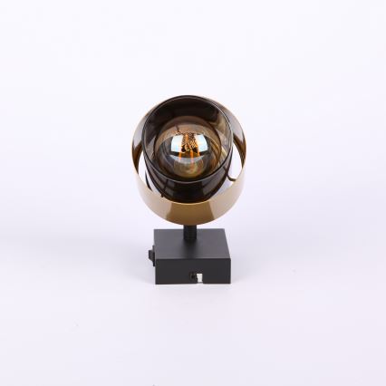 Globo - Nástěnné bodové svítidlo 1xE27/40W/230V černá/mosaz