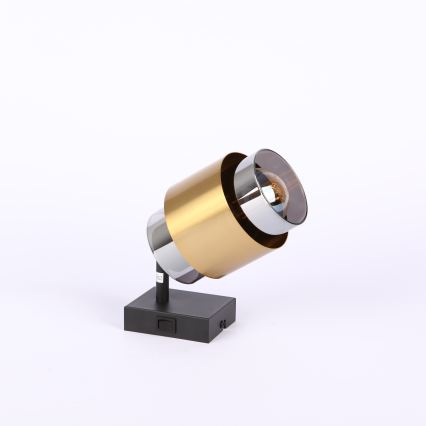 Globo - Nástěnné bodové svítidlo 1xE27/40W/230V černá/mosaz