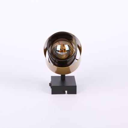 Globo - Nástěnné bodové svítidlo 1xE27/40W/230V černá/mosaz