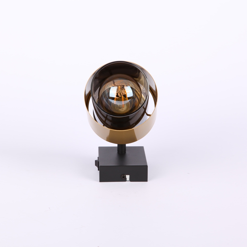 Globo - Nástěnné bodové svítidlo 1xE27/40W/230V černá/mosaz