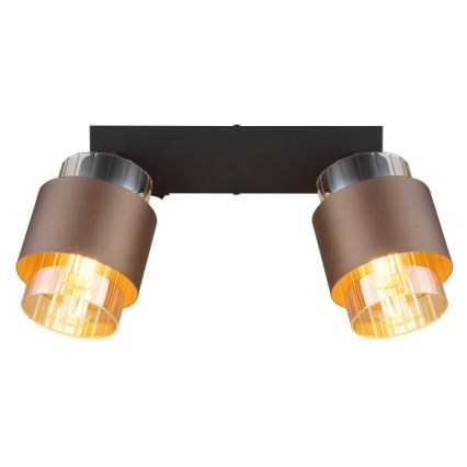 Globo - Bodové svítidlo 2xE27/40W/230V černá/bronzová