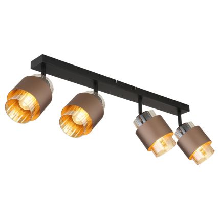 Globo - Bodové svítidlo 4xE27/40W/230V černá/bronzová