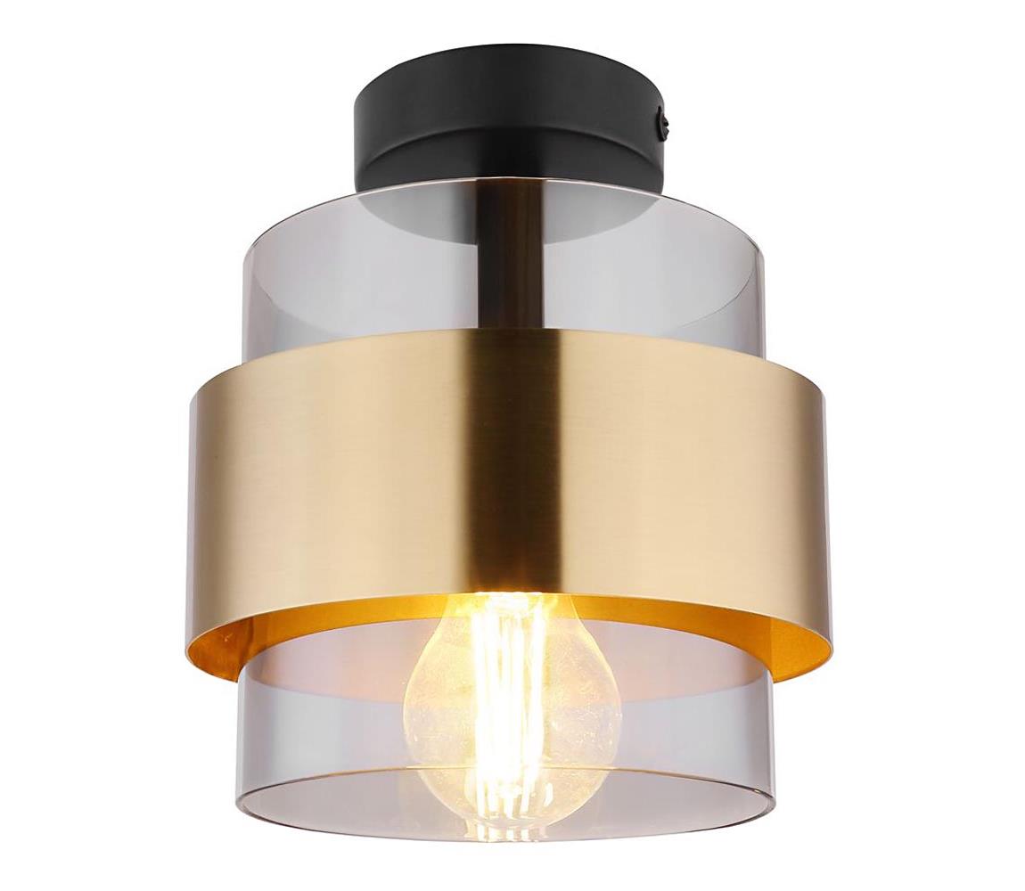 Globo Globo 15560D - Stropní svítidlo MILEY 1xE27/60W/230V černá/mosaz GL6823