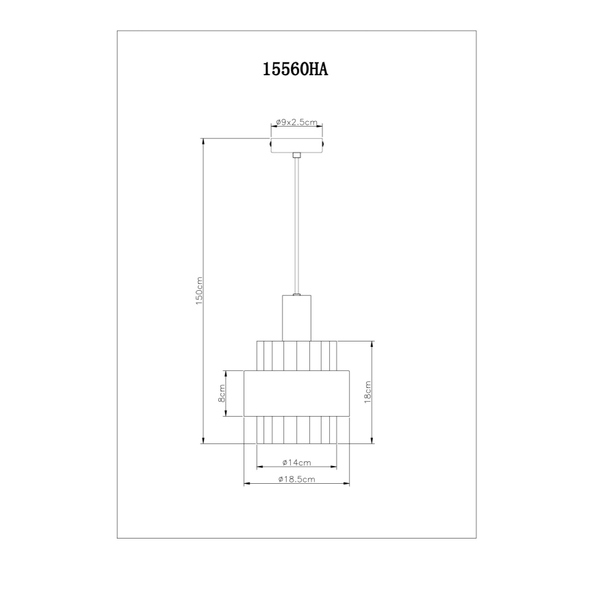 Globo - Lustr na lanku 1xE27/60W/230V