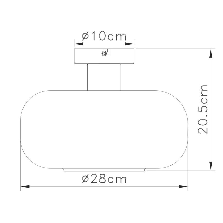 Globo - Přisazený lustr 1xE27/40W/230V pr. 28 cm čirá
