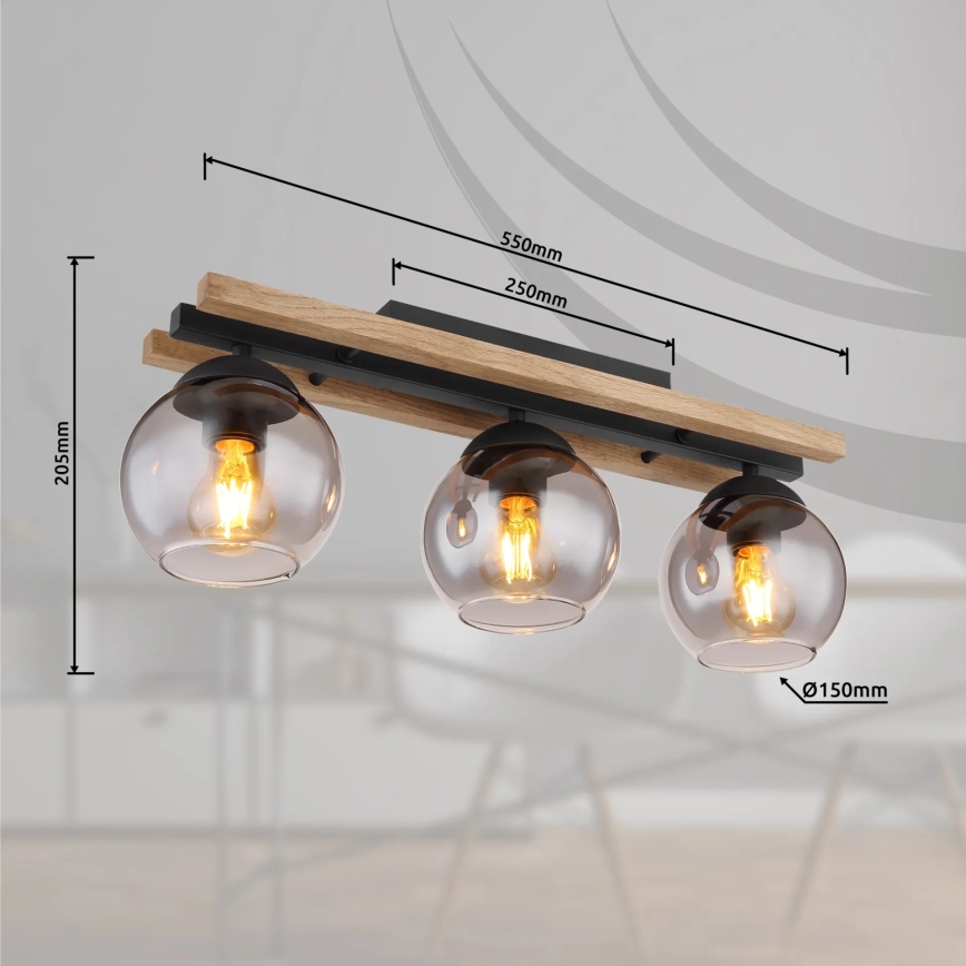 Globo - Přisazený lustr 3xE27/25W/230V