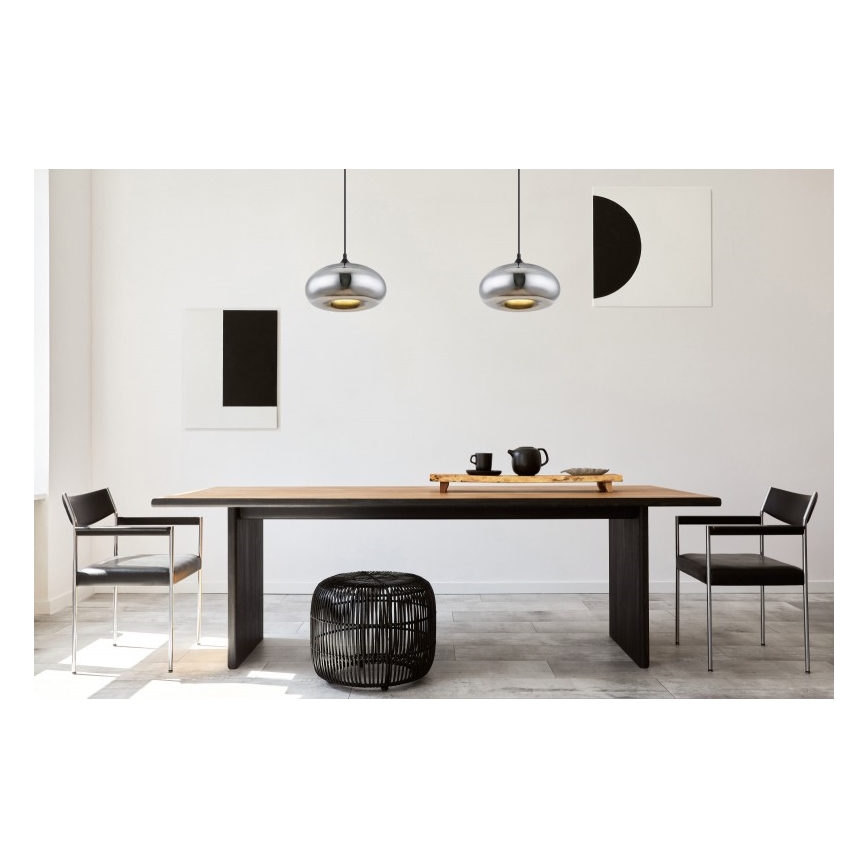 Globo - Lustr na lanku 1xE27/60W/230V lesklý chrom