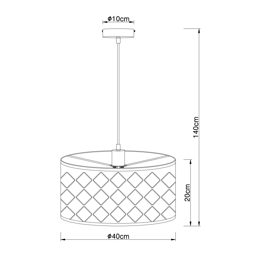 Globo - Lustr na lanku 1xE27/60W/230V