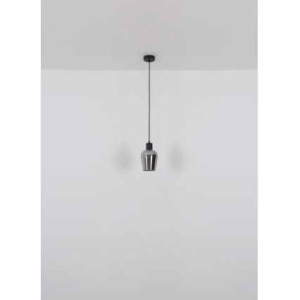 Globo - Lustr na lanku 1xE27/40W/230V pr. 13,5 cm černá