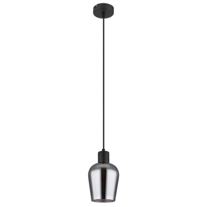 Globo - Lustr na lanku 1xE27/40W/230V pr. 13,5 cm černá