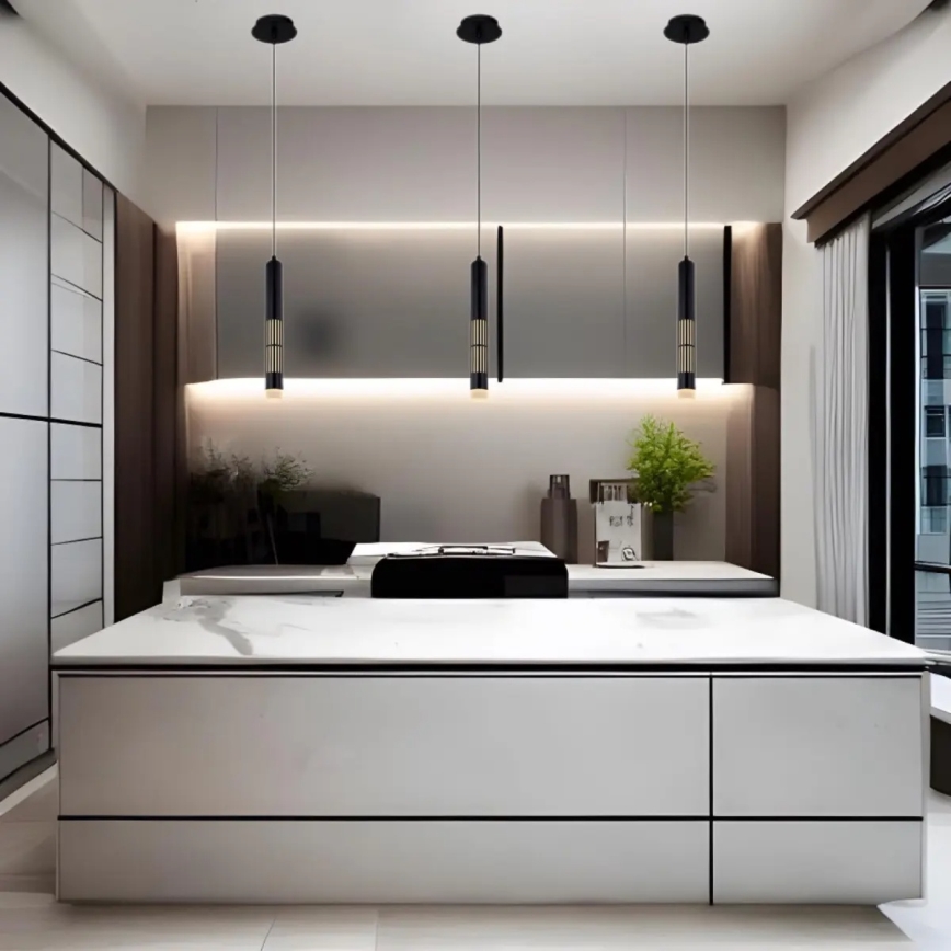 Globo - LED Lustr na lanku LED/12W/230V 3000K černá