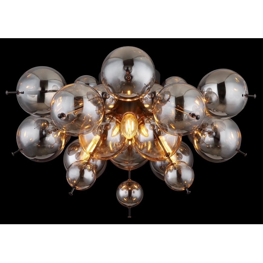 Globo - Přisazený lustr 3xE14/25W/230V pr. 55 cm černá