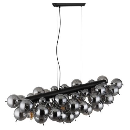 Globo - Lustr na lanku 6xE14/25W/230V černá